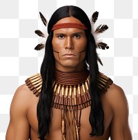 PNG  Native american adult white background hairstyle. AI generated Image by rawpixel.