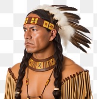 PNG  Native american tribe adult white background. AI generated Image by rawpixel.