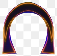 PNG  An arch shape purple night black background.