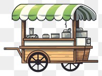 PNG  Small business vehicle cartoon kiosk. AI generated Image by rawpixel.