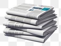 PNG Newspaper icons white background publication technology.