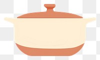 PNG  Illustration of a simple cooking pot appliance art porcelain.