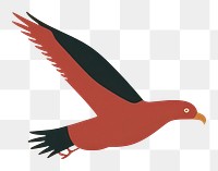 PNG  Illustration of a simple eagle animal flying bird.