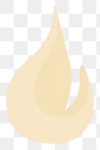 PNG  Illustration of a simple flame fire logo art.