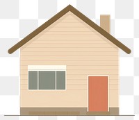 PNG  Illustration of a simple house architecture building hut.