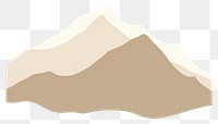 PNG  Illustration of a simple mountain nature stratovolcano landscape.