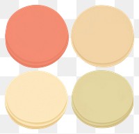 PNG  Illustration of a simple macaron palette cosmetics medicine.