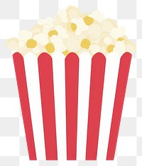 PNG  Illustration of a simple popcorn snack food freshness.