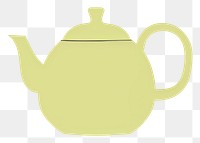 PNG  Illustration of a simple tea pot teapot refreshment tableware.