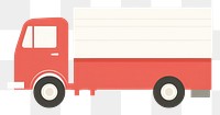 PNG  Illustration of a simple truck vehicle transportation semi-truck.