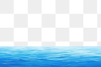 PNG  Illustration of sea water blue with bright sky outdoors horizon nature. 