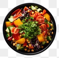 PNG  Vegetable food bowl vegetable salad.