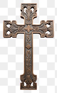 PNG Chistian cross crucifix symbol white background.