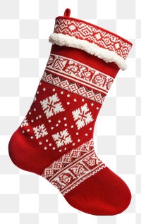 PNG Christmas stocking christmas sock gift.