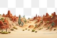 PNG  Simplified desert view landscape panoramic outdoors. AI generated Image by rawpixel.