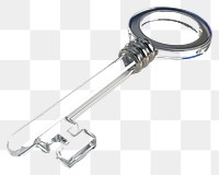 PNG  Key shape white background keychain platinum.