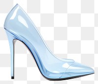 PNG  High heel footwear white shoe.