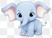 PNG  Cute baby elephant animal mammal cute.