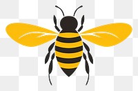 PNG  Minamal bee logo insect animal hornet. AI generated Image by rawpixel.