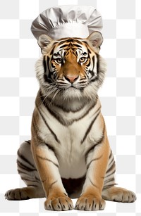 PNG  Tiger mammal animal white background.