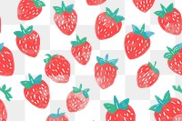PNG Cute strawberries illustration strawberry fruit plant.