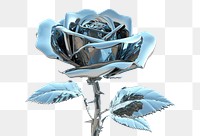 PNG Flower rose plant metal.