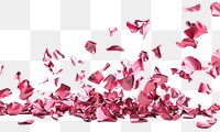 PNG Petal pink white background celebration.