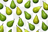 PNG Green pear slices pattern backgrounds green fruit. AI generated Image by rawpixel.