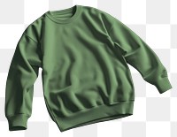 PNG Green plain sweatshirt sweater sleeve coathanger.