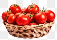 PNG Tomatos basket vegetable plant.