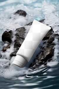 Cream tube png mockup, transparent design