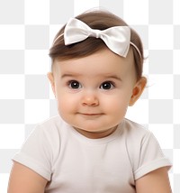 PNG Bow baby portrait photo.
