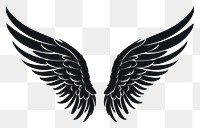 PNG  Wing symbol black bird. AI generated Image by rawpixel.