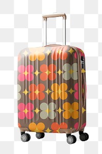 Travel luggage png, transparent background