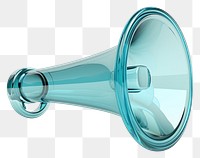 PNG Megaphone icon glass white background technology.