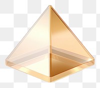 PNG Pyramid icon white background simplicity rectangle.