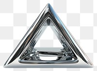 PNG Triangle Chrome material triangle white background weaponry.
