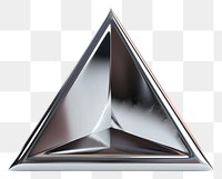 PNG Triangle Chrome material triangle white background simplicity.