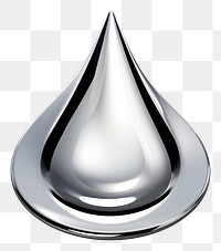 PNG Water drop Chrome material white background simplicity splashing.