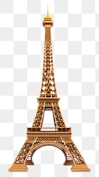 PNG Eiffel tower architecture building white background.