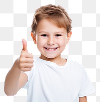 PNG  Kid portrait smiling finger.