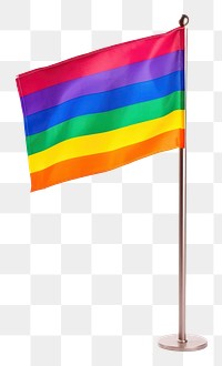 PNG  Rainbow flag pole white background.