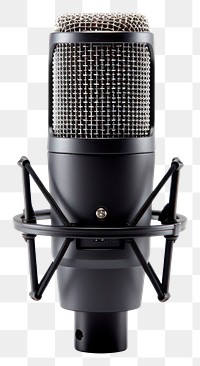 PNG Studio microphone white background technology equipment