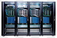 PNG  Super computer server refrigerator electronics.