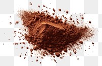 PNG Cocoa powder white background ingredient chocolate.