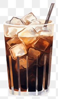 PNG Cold brew drink glass soda.