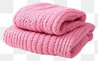 PNG Pink knitted blankets sweater towel material.
