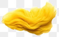 PNG Yellow Wool fabric yellow petal white background.
