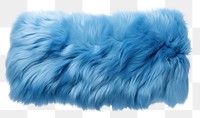 PNG Blue gradient fur fabric textile mammal white background.