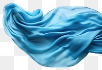 PNG Blue silk fabric textile white background turquoise.